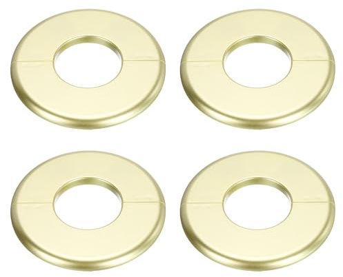 QUARKZMAN 4 Stück Wand-Split-Flansch 105mm / 4,1 OD ABS 44mm / 1,7, Gold