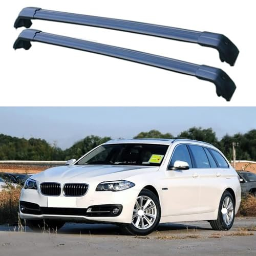 CCLXWY 2 Stück Aluminium Dachträger Relingträger für BMW 5er F11 Touring Estate 2011-2016,Dachgepäckträger-Alu Relingträger,für Fahrradträger,Dachboxen Oder Als Skihalter,A