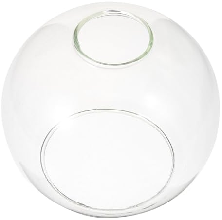 Veemoon Kugelförmiger Lampenschirm Aus Glas Kleine Lampenschirme Glas-Lichtkugel Klarglas-Kugelschirm Runder Kugel-Lampenschirm Kugel-Lampenschirm Acryl E27- Kronleuchter