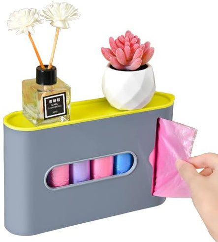 Dispenser per la Spazzatura in Plastica Distributore per Sacchetti Porta Sacchetti Cucina Porta Sacchetti di Plastica,Porta Buste Spesa Porta Sacchetti Spazzatura Cucina Sacchetti Spazzatura