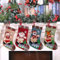 AUEJACKY Nikolausstrumpf 4Pcs Nikolausstiefel Zum Befüllen Nikolaussocken Deko Nikolausstiefel Zum Befüllen Weihnachtsbaum Anhänger Weihnachtsdeko Mit Weihnachtsmann, Schneemann, Rentier-A (B)