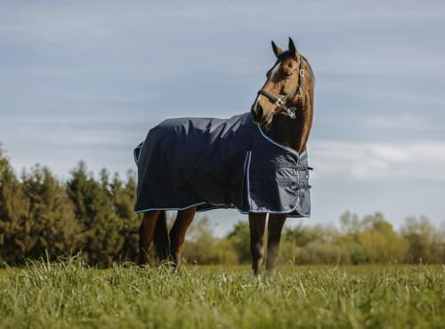 Ekkia Riding World Outdoordecke Weidedecke ECO 600D Marineblau 0g Regendecke, Deckengröße 7'0/165cm