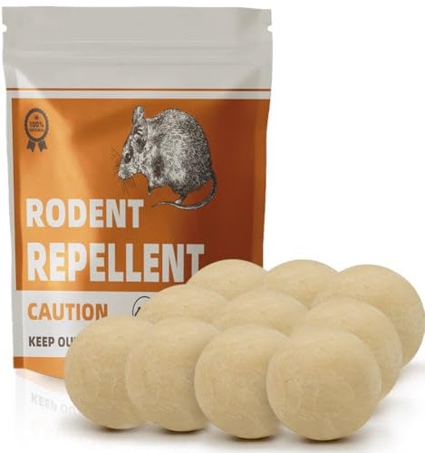 Rodent Repellent, Mouse Repellent Outdoor/Indoor, Rat Repellent Peppermint Oil for Rodent Control, Great Alternative to Ultrasonic, Mice Repellent, Keep Mice Away for House/Car/RV, 10 Pack