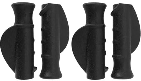 Create idea 2 Paar 22 Mm Rollatorgriffe Rechte Und Linke Griffabdeckungen aus PVC Ergonomische Griffe Rollator-Ersatzteile Zubehör Schwarz