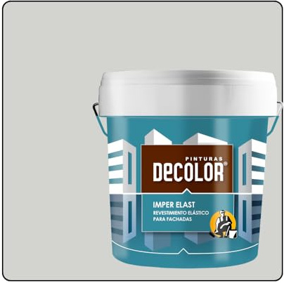 Revestimiento Impermeabilizante Elástico. IMPER-ELAST GRIS CLARO. 4 LT