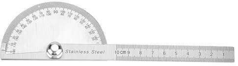 Edelstahl -Protraktor -Lineal -Armmessung Drehwinkel -Finder -Werkzeug für technische Tischlerei Architekturstudent Student Zeichnung 19.7cm 70g