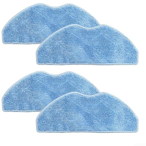 Yuanpgky Lot de 4 serpillères de rechange, lavables, compatibles avec robot aspirateur X-Plorer Serie 75 S+, accessoires de nettoyage absorbants