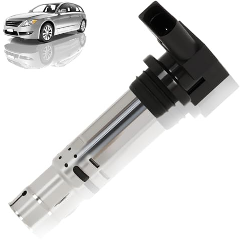 Zündspule für Audi A1 A2 A3 Seat Altea Ibiza Leon Skoda Fabia Octavia VW Golf Jetta Polo Tiguan, Zündcoil OE 5DA 193 175-501, 036 905 100 A, 036 905 100 B, Plug & Play Zündmodul mit Kupferwicklung