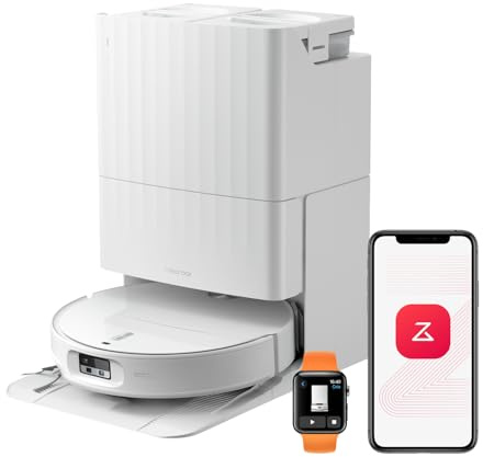 roborock Qrevo Edge 2 Robot Vacuum Cleaner with Mop, 25,000 Pa HyperSuction | Zero-Tangle, 3.14 Ultra-Slim, AI Obstacle Avoidance, FlexiArm Technology, 80°C Hot-Water Mop Washing & Dock Self-Cleaning