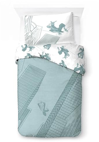 Jay Franco Kids Marvel Spider-Man Bettwäsche-Set – Superweiche Bettwäsche mit Kissenbezug, NUR BEZUG, Bettdecke Nicht enthalten, grün, 2-teilig, Einzelbett