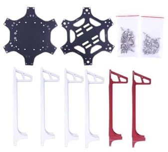 Kompatibel for F550, Hexa Rahmen Arm HexaCopter mit Fahrwerk Gimbal Schutz Batterie Platte for Flamewheel HJ550 Quadcopter(F550 KIT)
