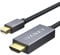 iVANKY Câble Mini DisplayPort vers HDMI, câble Mini DP/Thunderbolt vers HDMI, pour MacBook Air/Pro, Microsoft Surface Pro, iMac, Lenovo thinkpad,écran, projecteur et autres – 2m, gris