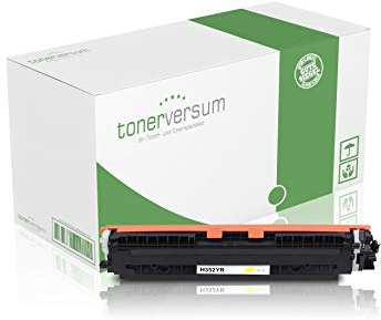 Tonerversum Toner kompatibel zu HP CF352A 130A Druckerpatrone Gelb für Color Laserjet Pro MFP M176n 177fw