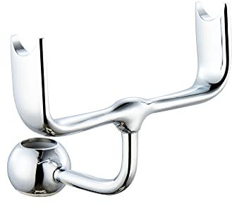 ENKI B10 Telephone Hand Shower Bracket Round Slider Riser Rail 18mm Chrome
