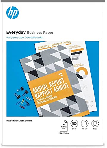HP Everyday Business Laser-Papier (A3, 150 Blatt, glänzend, 120 g/m²)