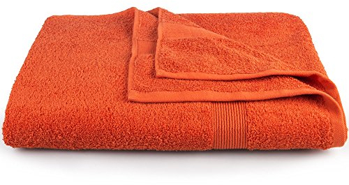 CelinaTex Bari Serviette de Sauna XXL 90 x 220 cm Terre Cuite Coton éponge Serviette de Bain Serviette de Sauna