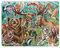 Larsen CZ2 - Tierpuzzle - Lustiges Wald-Selfie - Puzzle ab 4 Jahren - 42 Teile