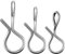 Skylety 300 Pieces Fly Fishing Snaps, Stainless Steel, S, M, L Sizes, Fast Change Lure Snaps for Flies, Hooks and Jigs