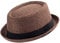 Heritage Traditions Straw Pork Pie Hat (Dark Tan, L)