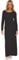 Elum Womens Plan Long Sleeves Long Jersey Maxi Dress Black