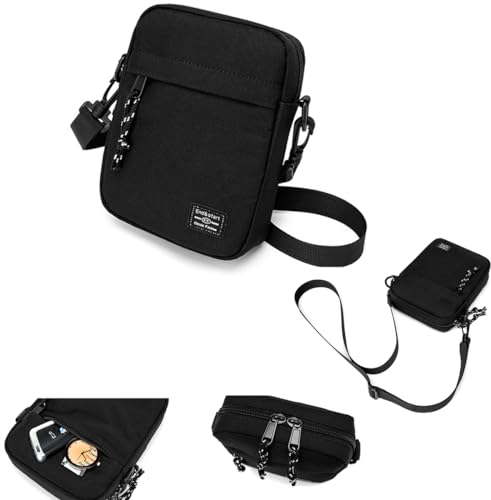 ZXYJMXN Handy Umhängetasche Herren Klein, Handytasche zum Umhängen, Damen Männer Schultertasche Messenger Bag Kuriertasche Handy Umhängetasche Klein Crossbody Handytasche Brieftasche bis zu 7.0 Zoll