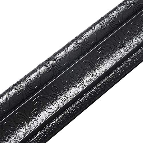 ulapithi Moulure Flexible Auto-adhésive Bordure Garniture Murale Autocollante De Couronne 3D Peel And Stick Plinthe En Mousse Miroir Mura Papier Peint 2.3M