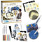 BLOPENS - Set d'Activités HARRY POTTER - 8 Feutres de Coloriage À Souffler+ 6 Pochoirs Réutilisables + Stickers + Feuilles - Idée Cadeau Enfants dès 7 Ans - Kit Dessins Harry Potter Prêt à Utiliser