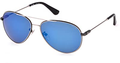 POLICE Herren SPLL11 Sonnenbrille, Shiny Palladium W/SEMI MATT Black Parts