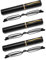OWTXIS 3 Pack Mini Slim Pen Reading Glasses - Compact Readers with Pen Clip Case Spring Hinge Metal Frame Eyeglasses (Black, +2.75)