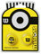 Wilson Unisex-Youth Minions V3.0 Vibration Dampeners 2pk Schläger Zubehör, Gelb/Schwarz, Einheitsgröße EU