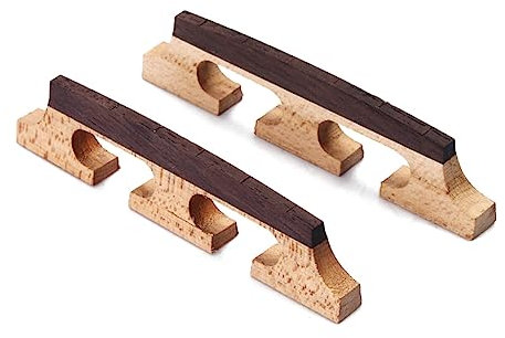 ibasenice Chevalet Banjo 6 Cordes En Palissandre Et Érable Universel Pour Banjo Ukulélé Guitare Compensée