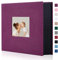 Miaikoe Fotoalbum 10x15 600 Leinen Album Slip in großer Kapazität für Familie Hochzeitstag Album Buch hält 600 horizontale und vertikale 10x15cm Fotos Violett