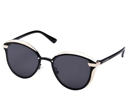 Layoners Golden Chic Sonnenbrille, Damen-Sonnenbrille,Polarisiert, Blendfrei, UV400 Schutz, Katzenaugenform, Leichter Rahmen, Universelle Passform