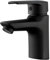 Auralum Robinet Salle de Bain Moderne, Robinet Lave-Mainn à économie d'eau, Robinet Lavabo Hauteur de bec 60 mm, Mitigeur Lavabo en Laiton à PoignéE Unique, Noir