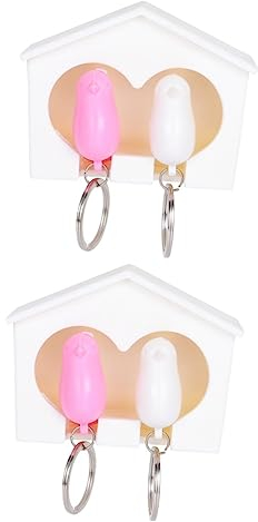 MAGICLULU 2 Sets Schlüsselanhängerhalter Für Schlüsselanhänger Vogelhaus Schlüsselanhänger Aufhänger Home Wanddekor