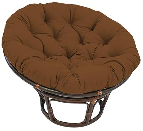 BCKNT Papasan Round Chair Cushion, Thickened Soft Egg Chair Cushions Replacement, Hanging Swing Seat Pads for Outdoor Indoor Garden Patio (Without Seats)