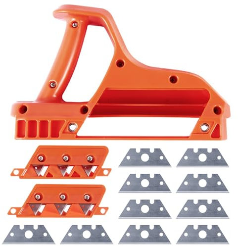 Plasterboard Fast Cutter with 45° and 60° Balden Plasterboard Tools with 10 Replacement Cutters Edger Gypsum Board Hand Plane Edge Chamfer Woodworking Hand Tool Cutting Tools Protractors