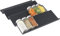 Gewürzschubladen-Organizer,Gewürzregal für Schubladen Gewürz Schubladeneinsatz, 4-stufigem klarem Acryl-Schubladentablett-Rack (Schwarz,6pcs)