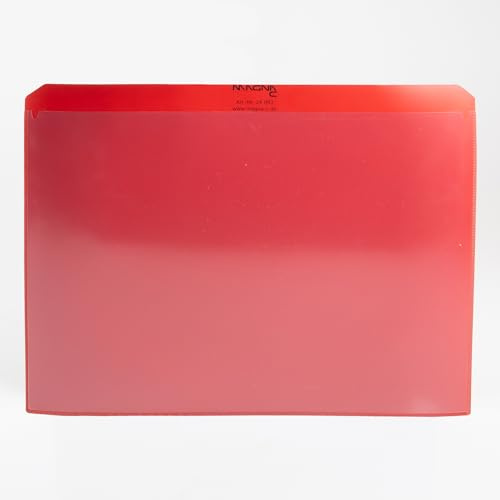 Magna-C® Magnettasche vollflächig magnetisch | 300 x 220 mm | DIN A4 quer | Ideal zur Dokumentenaufbewahrung (Rot)