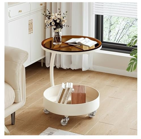 FUHAI-666 Beistelltisch Wohnzimmer Sofa Seite Tisch Licht Abnehmbare Kleine Couchtisch Einfache Nachttisch Regal Kaffeetisch Kleiner Sofatisch