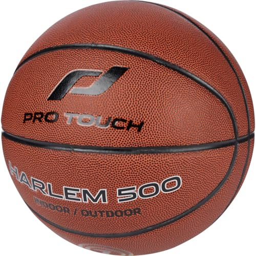 Pro Touch Unisex Harlem 500 II Basketbälle, Brown/Black, 6