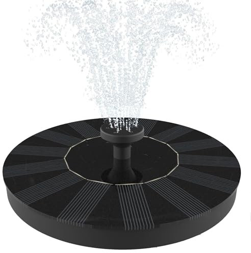 Solatec Fontaine solaire pour bain d'oiseaux 1,3 W Kit de panneau solaire Pompe à eau submersible pour étang, piscine, jardin, aquarium, aquarium
