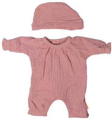 Miniland - Kleidung für 32 cm Puppe, Bekleidungszubehör für Puppen, Pyjama mit Mütze (Rosa)