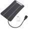 Panneau solaire USB 5 W 5 V, panneau de chargeur solaire portable pour téléphone portable, alimentant les lumières, petits systèmes d'énergie solaire (noir)