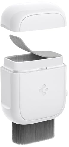 Spigen Tesla Model Y (~Juniper 2025) 3 (2021-2025) S X, EZ Nettoyant pour écran, Brosse de Nettoyage pour iPhone, Samsung, Pixel, Laptop Ecran, Caméra, Tablettes, Téléphone et Voiture - Blanc