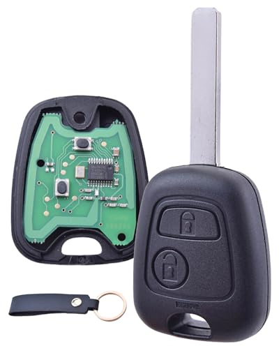 ANGOFIZ Chiave Vergine ID46 elettronica da programmare compatibile con Peugeot 107 207 307 407 807 Citroen C1 C2 C3 C4 C5 Lama VA2 Telecomando remoto testato