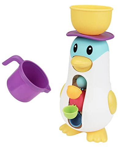 Hohopeti Badespielzeug Pinguin Windrad Badewanne Wassermühle Drehbar Badewannen Geschenk für Kleinkinder Mädchen Jungen