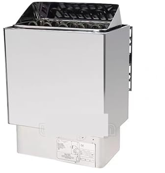 GUYSGNX Sauna-Dampfgarer, Edelstahl-Saunaofen, elektrischer Saunaofen 4,5 kW/6 kW/8 kW/9 kW, gewerbliche Saunaraumausrüstung for den Haushalt für Duschhäuser(6KW)
