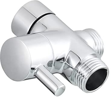 CIENCIA G1/2 Bathroom Angle Valve for Solid Brass 3-Way Shower Arm Diverter Valve Handshower for Handshower Universal Showering Components,Chrome DSF007
