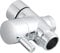 CIENCIA G1/2 Bathroom Angle Valve for Solid Brass 3-Way Shower Arm Diverter Valve Handshower for Handshower Universal Showering Components,Chrome DSF007